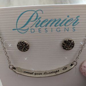 Premier Designs Parker earrings-bracelet set